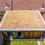 Garden room with a living roof